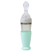 Lingurita Cu Rezervor Pentru Bebelusi ,   Silicon Alimentar, Fara Bpa, 90 Ml ,   Roz Pjb25012