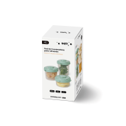 Pachet 3 Caserole Cu Capac Pentru Pastrarea Alimentelor, Crem Pjb25642
