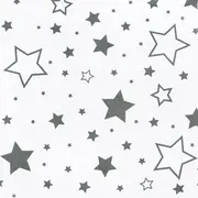 Perna alaptare, New Baby, Cu husa detasabila, In forma de C, Bumbac, Diametru 16 cm, Lungime in jurul circumferintei 285 cm, Stars White/Grey BYN35211