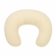 Perna alaptare, New Baby, Teddy, Bumbac+tesatura teddy, 100% antialergic, Husa detasabila, 60x45x18 cm, 0 luni+, Cream BYN55634