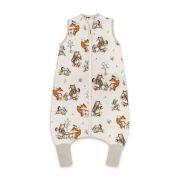 Sac de dormit, MimiNu, Cu picioruse, De iarna, Din bumbac certificat Oeko Tex Standard 100, Cu fermoar pe mijloc, 103 cm, 2-6 ani, 2.5 Tog, Design, Time for fun BYN6426972026963