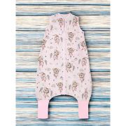 Sac de dormit, MimiNu, Cu picioruse, De iarna, Din bumbac certificat Oeko Tex Standard 100, Cu fermoar pe mijloc, 87 cm, 3 luni - 2.5 ani, 2.5 Tog, Design, Little Ballerina Pink BYN6426972026994