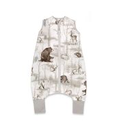 Sac de dormit, MimiNu, Cu picioruse, De iarna, Din bumbac certificat Oeko Tex Standard 100, Cu fermoar pe mijloc, 87 cm, 3 luni - 2.5 ani, 2.5 Tog, Design, Woodland BYN6426972027007