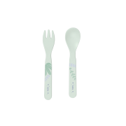Set Complet De Masa, 5 Piese, Cu Ventuza, , œjungle Cheetahs,   Mint Pjb50641