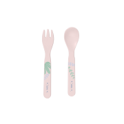Set Complet De Masa, 5 Piese, Cu Ventuza, , œjungle Cheetahs,   Rose Pjb50642
