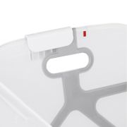 Cadita de baie cu pliere ultra-compacta, Jane, Oasis, Cu doua manere, 68 x 42 x 26 cm, Conform cu standardul european de siguranta EN 17072:2018, White BYN8420421090916