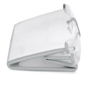 Cadita de baie cu pliere ultra-compacta, Jane, Oasis, Cu doua manere, 68 x 42 x 26 cm, Conform cu standardul european de siguranta EN 17072:2018, White BYN8420421090916