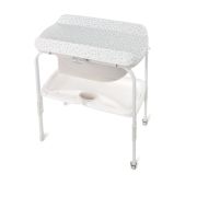 Cadita de baie cu suport, Jane, Flip, Cu 2 pozitii anatomice, Cu masuta de infasat, Cu tavita si compartimente pentru accesorii, Conform cu standardele europene EN 17072:2018EN 12221:2008+A1:2013, Star BYN8420421081662