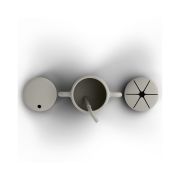 Cana De Antrenament, Cu Pai Flexibil, Din Silicon, Fara Bpa, Bps, Pvc Si Ftalati  2in1, 250 Ml, Cream Pjbcap_c
