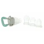 Dispozitiv de hranire, Jane, Pentru fructe si legume, Cu trei adaptoare din silicon, Fara BPA, 6+ luni, Mint BYN8420421086254