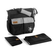 Geanta pentru mamici, Jane, Cu 2 buzunare exterioare, Cu multiple compartimente, Cu saltea de infasat inclusa, 44 x 34 cm, Conform cu standardul de securitate europeana EN 71-3:2019, Soil BYN8420421050453