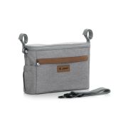 Geanta pentru scutece si organizator carucior, Jane, Cu multiple compartimente, Dimensiune compacta, 32 x 10 x 21 cm, Dim Grey BYN8420421089255
