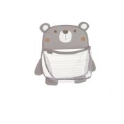 Saculet pentru jucariile de baie, Jane, Bear, Cu sistem de prindere cu ventuze, Conform cu standardele europene de siguranta EN 71-1:2014+A1:2018,EN 71-2:2020,EN 71-3:2019+A1:2021, Sand BYN8420421088364