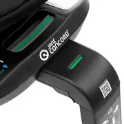 Scaun auto, Jane, Iflow I-Size, Rotire 360 grade, 40 - 105 cm, Cu Isofix si picior stabilizator, Protectie superioara in caz de impact lateral - SPS, Conform cu standardul european de securitate ECE R129, Matt Black BYN8420421092767