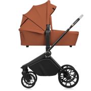 Carucior 2 in 1, Lionelo, Mika Plus, Cadru din aluminiu, Cu landou intarit si salteluta moale, Reversibil, Cu sistem de ventilatie 3D, Cu accesorii, Pana la 22 kg, Conform cu EN1888-1 EN1888-2, EN1466, Maro BYNLO-MIKA_PLUS_2IN1_BROWN_RUST