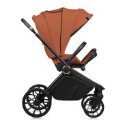 Carucior 2 in 1, Lionelo, Mika Plus, Cadru din aluminiu, Cu landou intarit si salteluta moale, Reversibil, Cu sistem de ventilatie 3D, Cu accesorii, Pana la 22 kg, Conform cu EN1888-1 EN1888-2, EN1466, Maro BYNLO-MIKA_PLUS_2IN1_BROWN_RUST