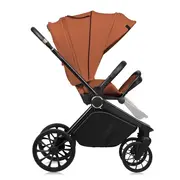 Carucior 2 in 1, Lionelo, Mika Plus, Cadru din aluminiu, Cu landou intarit si salteluta moale, Reversibil, Cu sistem de ventilatie 3D, Cu accesorii, Pana la 22 kg, Conform cu EN1888-1 EN1888-2, EN1466, Maro BYNLO-MIKA_PLUS_2IN1_BROWN_RUST