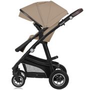 Carucior 3 in 1, Lionelo, Bianka, Transformabil, Cadru aluminiu, Cu landou si salteluta moale, Cu scoica auto testata ADAC, Cu multiple accesorii, Sustine 22 kg, 0 luni+, EN1466:2014+AC:2015, EN1888, Bej BYNLO-BIANKA_3IN1_BEIGE_SAND