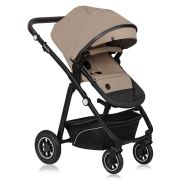 Carucior 3 in 1, Lionelo, Bianka, Transformabil, Cadru aluminiu, Cu landou si salteluta moale, Cu scoica auto testata ADAC, Cu multiple accesorii, Sustine 22 kg, 0 luni+, EN1466:2014+AC:2015, EN1888, Bej BYNLO-BIANKA_3IN1_BEIGE_SAND