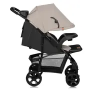 Carucior sport, Lionelo, Emma Plus, Cu tavita, 2 Suporturi pentru pahar, Geanta accesorii, Conform cu standardul european de securitate EN1888-1, Bej BYNLO-EMMA PLUS_BEIGE_LATTE