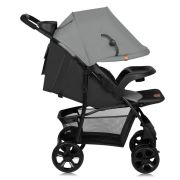 Carucior sport, Lionelo, Emma Plus, Cu tavita, 2 Suporturi pentru pahar, Geanta accesorii, Conform cu standardul european de securitate EN1888-1, Gri BYNLO-EMMA PLUS_GREY_DOVE