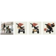 Carucior sport, Lionelo, Emma Plus, Cu tavita, 2 Suporturi pentru pahar, Geanta accesorii, Conform cu standardul european de securitate EN1888-1, Roz BYNLO-EMMA PLUS_CORAL_PINK