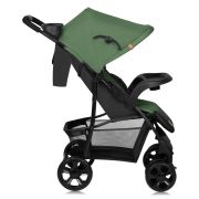 Carucior sport, Lionelo, Emma Plus, Cu tavita, 2 Suporturi pentru pahar, Geanta accesorii, Conform cu standardul european de securitate EN1888-1, Verde BYNLO-EMMA PLUS_GREEN_EMERALD