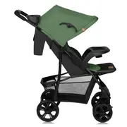 Carucior sport, Lionelo, Emma Plus, Cu tavita, 2 Suporturi pentru pahar, Geanta accesorii, Conform cu standardul european de securitate EN1888-1, Verde BYNLO-EMMA PLUS_GREEN_EMERALD