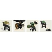 Carucior sport, Lionelo, Emma Plus, Cu tavita, 2 Suporturi pentru pahar, Geanta accesorii, Conform cu standardul european de securitate EN1888-1, Verde BYNLO-EMMA PLUS_GREEN_EMERALD
