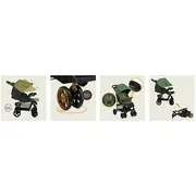Carucior sport, Lionelo, Emma Plus, Cu tavita, 2 Suporturi pentru pahar, Geanta accesorii, Conform cu standardul european de securitate EN1888-1, Verde BYNLO-EMMA PLUS_GREEN_EMERALD