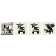 Carucior sport, Lionelo, Emma Plus, Cu tavita, 2 Suporturi pentru pahar, Geanta accesorii, Conform cu standardul european de securitate EN1888-1, Verde BYNLO-EMMA PLUS_GREEN_EMERALD