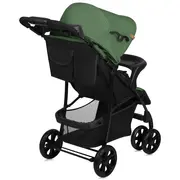 Carucior sport, Lionelo, Emma Plus, Cu tavita, 2 Suporturi pentru pahar, Geanta accesorii, Conform cu standardul european de securitate EN1888-1, Verde BYNLO-EMMA PLUS_GREEN_EMERALD