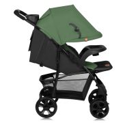 Carucior sport, Lionelo, Emma Plus, Cu tavita, 2 Suporturi pentru pahar, Geanta accesorii, Conform cu standardul european de securitate EN1888-1, Verde BYNLO-EMMA PLUS_GREEN_EMERALD