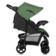 Carucior sport, Lionelo, Emma Plus, Cu tavita, 2 Suporturi pentru pahar, Geanta accesorii, Conform cu standardul european de securitate EN1888-1, Verde BYNLO-EMMA PLUS_GREEN_EMERALD