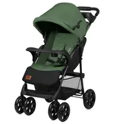 Carucior sport, Lionelo, Emma Plus, Cu tavita, 2 Suporturi pentru pahar, Geanta accesorii, Conform cu standardul european de securitate EN1888-1, Verde BYNLO-EMMA PLUS_GREEN_EMERALD