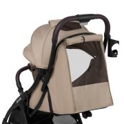Carucior sport, Lionelo, Julie One, De la nastere, Greutate redusa, Cu accesorii, Cadru din aluminiu, 0-22 kg, Pliere compacta pentru avion, Conform cu standardele europene de securitate EN1888-1 si EN1888-2, Bej BYNLO-JULIE_ONE_BEIGE_SAND