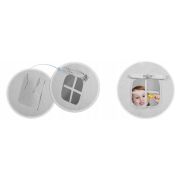 Cort de joaca pentru copii cu ghirlanda si lumini nukido 120 x 120 x 165 cm - gri cu stelute edeedi740020