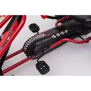 Kart cu pedale pentru copii G201 Kidscare, culoare rosu, frana de mana, pentru 3-6 ani, scaun reglabil SUPKC_G201_R