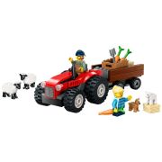 LEGO CITY TRACTOR DE FERMA ROSU CU REMORCA SI OI 60461 VIVLEGO60461