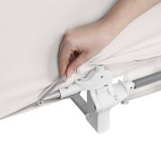 Protectie laterala pat, Lionelo, Lora, Pliabila, Sistem de blocare StandSafe, Geanta de transport inclusa, 105 x 45 cm, Bej BYNLO-LORA_BEIGE_SAND