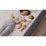 Protectie laterala pat, Lionelo, Lora, Pliabila, Sistem de blocare StandSafe, Geanta de transport inclusa, 105 x 45 cm, Bej BYNLO-LORA_BEIGE_SAND