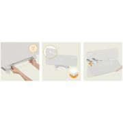 Protectie laterala pat, Lionelo, Lora, Pliabila, Sistem de blocare StandSafe, Geanta de transport inclusa, 105 x 45 cm, Bej BYNLO-LORA_BEIGE_SAND
