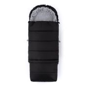 Sac de iarna, Feedo, Multifunctional, 3 in 1, Pentru carucior, landou sau scaun auto, Fermoar care permite scurtarea dimensiunii, Cu snur, 110 cm, 0-3 ani, Black BYN201200