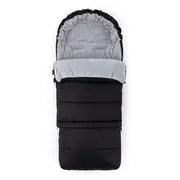 Sac de iarna, Feedo, Multifunctional, 3 in 1, Pentru carucior, landou sau scaun auto, Fermoar care permite scurtarea dimensiunii, Cu snur, 110 cm, 0-3 ani, Black BYN201200