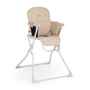Scaun de masa, Feedo, Bite, Pliabil, Pana la 15 kg, Aspect elegant, Suport de picioare ajustabil, Cu tavita detasabila, 6- 36 luni, Conform cu EN14988-2:2006+A1:2012, Pastel Beige BYN219225