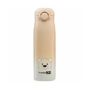 Termos lichide, FreeON, Din otel inoxidabil, Cu mentinere de temperatura de pana la 12 ore, 480 ml, Beige BYN380708