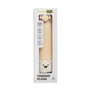Termos lichide, FreeON, Din otel inoxidabil, Cu mentinere de temperatura de pana la 12 ore, 480 ml, Beige BYN380708