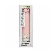 Termos lichide, FreeON, Din otel inoxidabil, Cu mentinere de temperatura de pana la 12 ore, 480 ml, Pink BYN380692