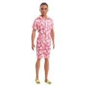 BARBIE PAPUSA BAIAT FASHIONISTAS IN SALOPETA STIL HAWAIAN SI SANDALE VERZI VIVMTDWK44_HYT99