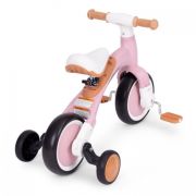 Bicicleta cu pedale 3 in 1 si roti ajutatoare ecotoys lc-v1359 - roz edeedilc-v1359pink